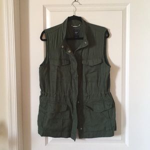 Gap utility vest - green - sz L